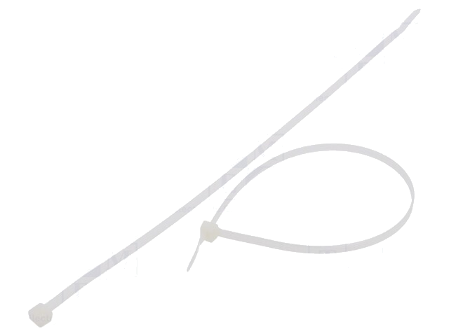 Kabelbinder; L: 300mm; W: 4,8mm; polyamide; 333N; natuurlijk Kabelbinder; L: 300mm; W: 4,8mm; polyamide; 333N; natuurlijk